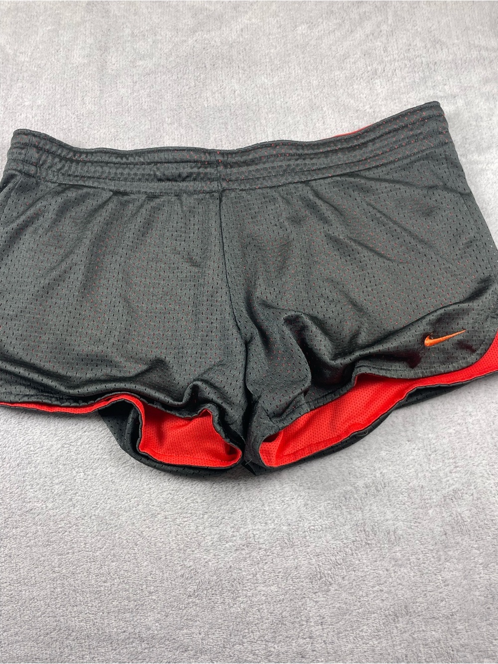 Nike Women’s Black Athletic Shorts with Red Lining